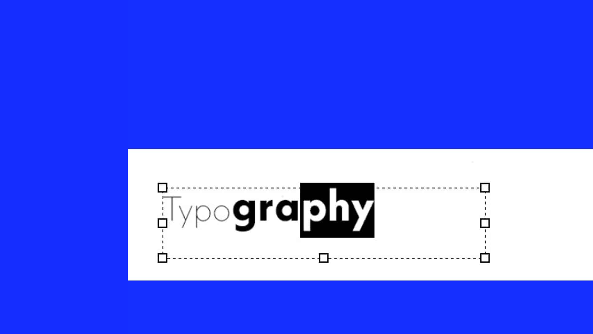 typography banner Square Design Studio