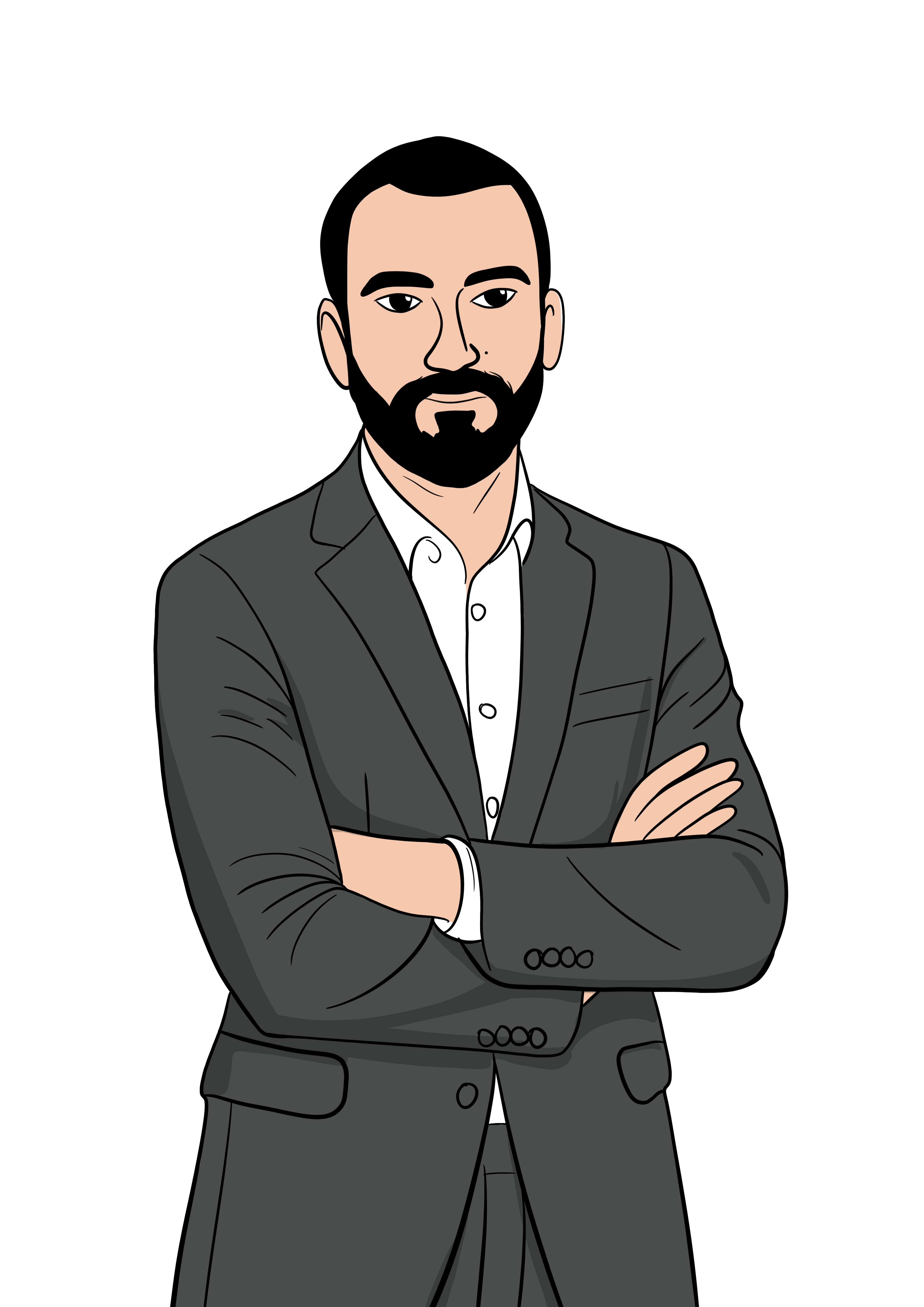Digital illustration του graphic designer και ιδρυτή του Square Design Studio, Ιωάννινα