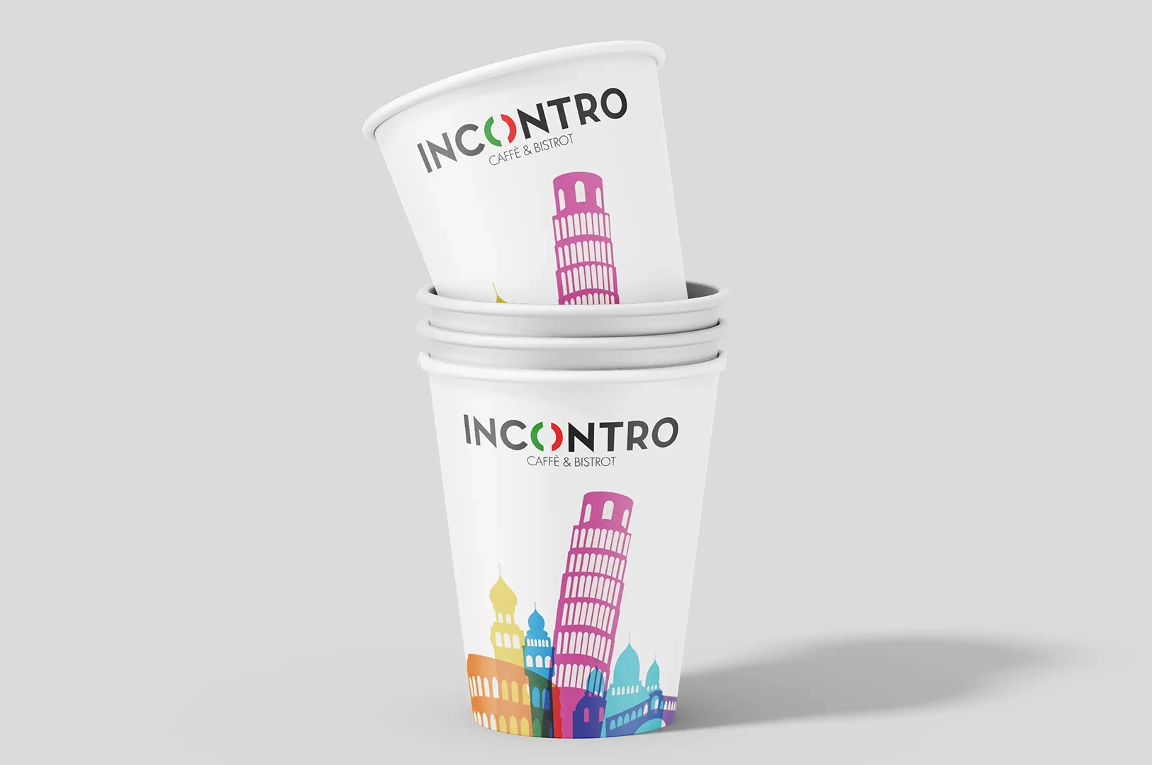Ποτήρια Incontro Café – εφαρμογή οπτικής ταυτότητας