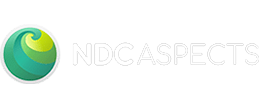 logo ndc aspects client logo white
