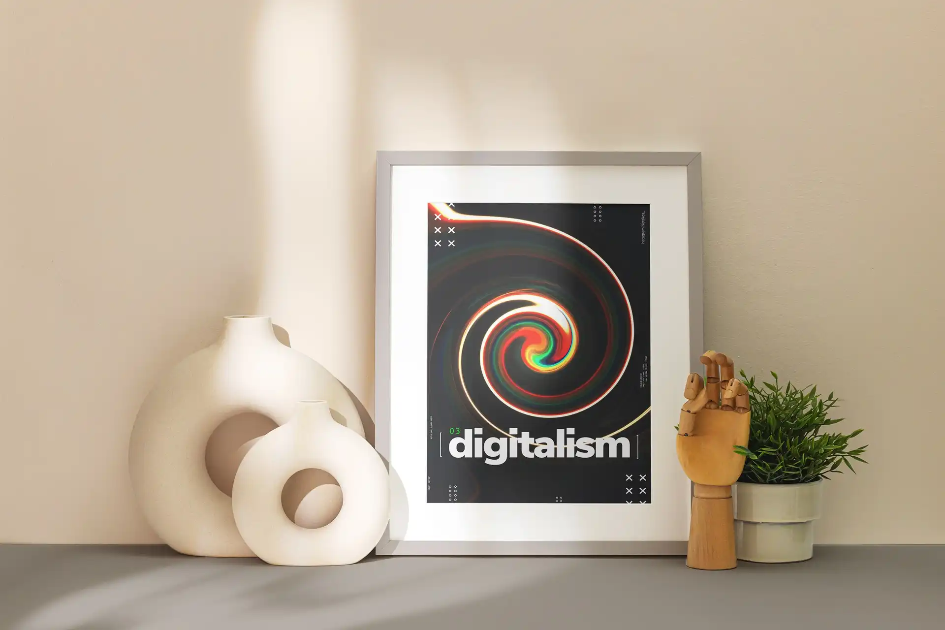 Poster design με δυναμική σύνθεση και οπτική ταυτότητα από το Square Studio