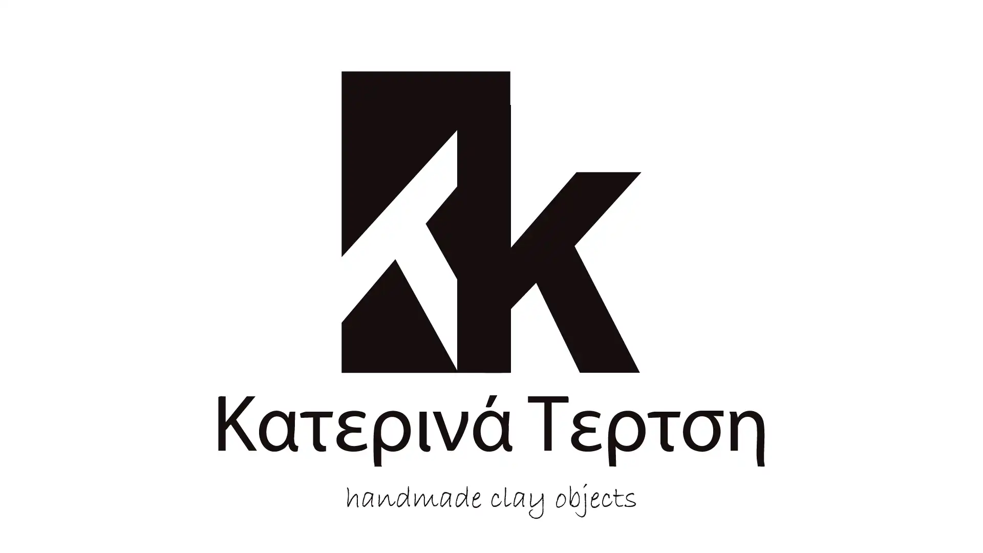 Λογότυπο κεραμικών – ασπρόμαυρη εκδοχή monogram KT