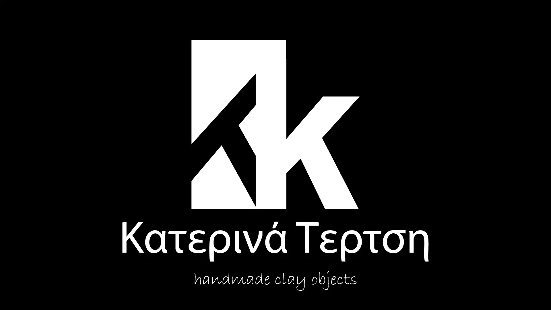 Λογότυπο κεραμικών – λευκή εκδοχή - monogram KT